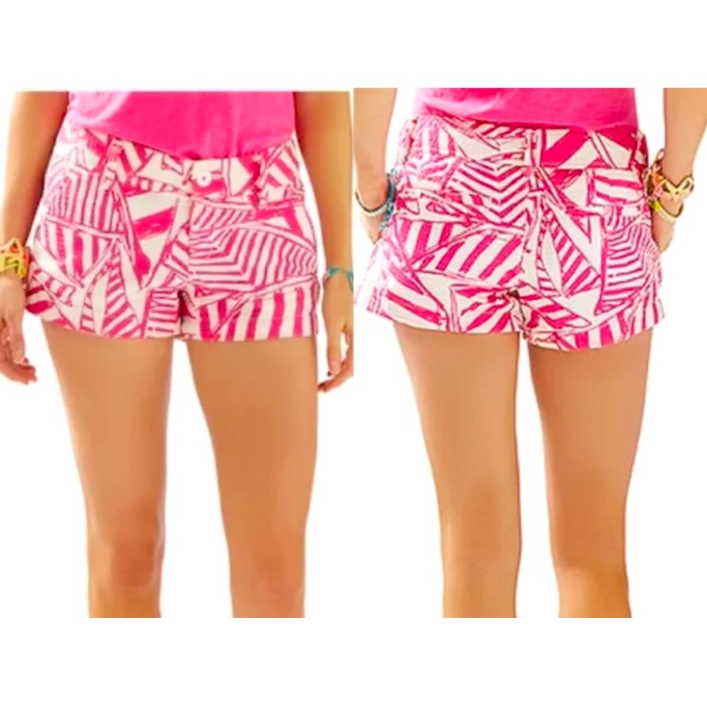 NWT LILLY PULITZER WALSH SHORTS CAPRI PINK YACHT SEA